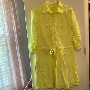 Gap bright lime green dress